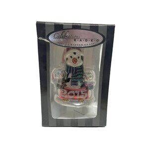 Christopher Radko 2015 Penguin Family Christmas Ornament New in Box Celebrations